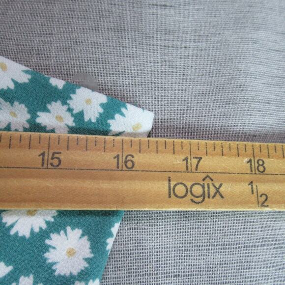 Aeropostale Dress Womens Medium Green Floral Boho Cottagecore Preppy Prairie - Picture 8 of 10